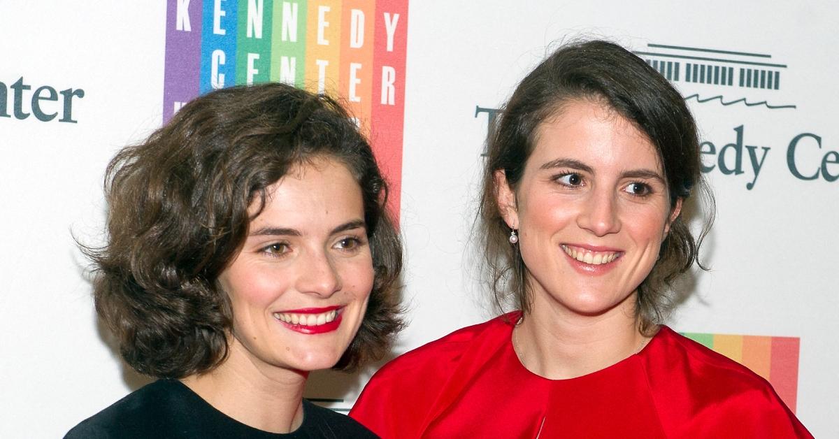 (l-r): Rose Schlossberg and Tatiana Schlossberg on the red carpet