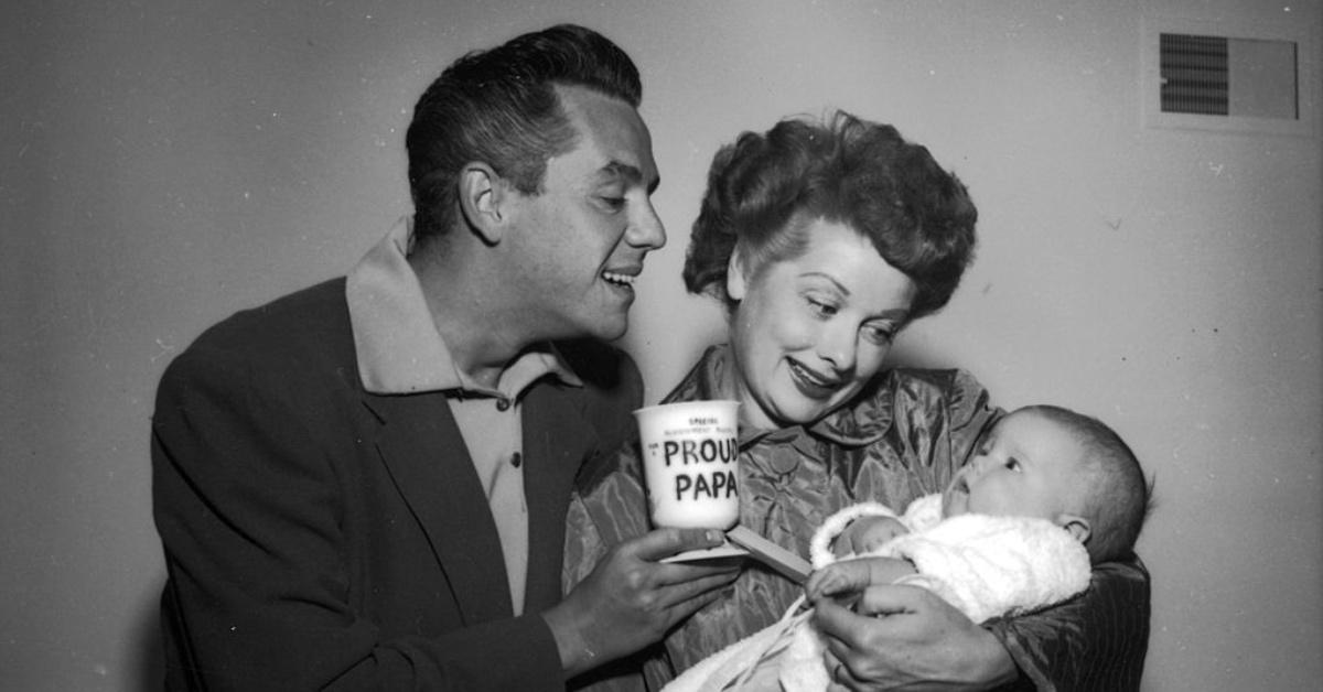 Lucille Ball and Desi Arnaz welcome Desi Jr.