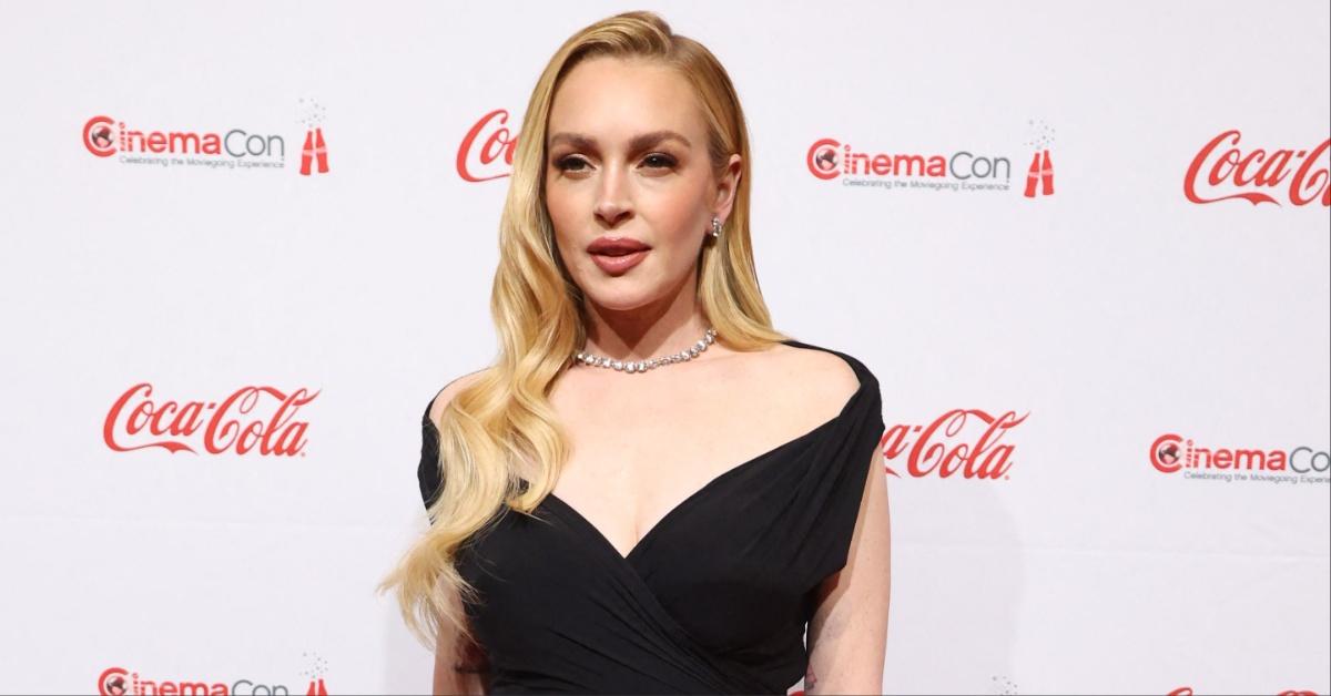 Lindsay Lohan attends the 2025 CinemaCon Big Screen Achievement Awards.
