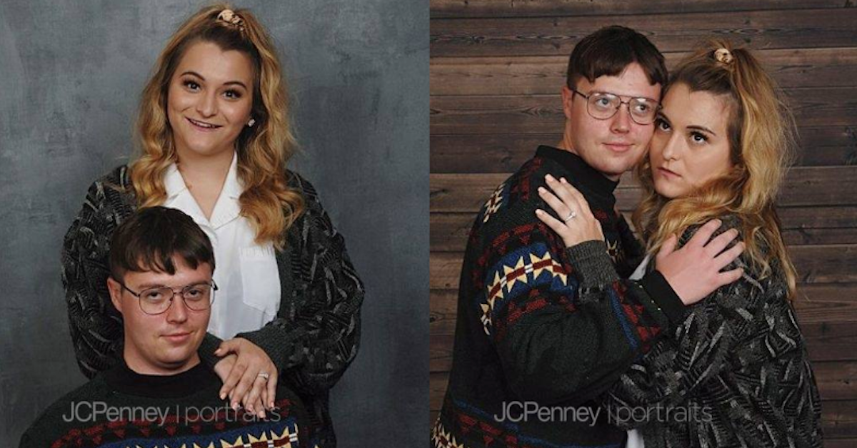 Couple's Awkward '80s-Inspired Engagement Photos Are Hilariously
