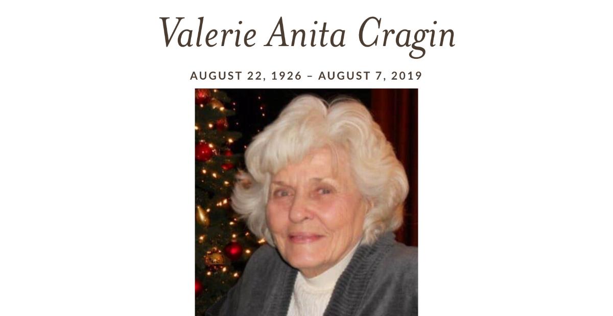 Valerie Cragin obituary