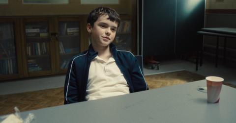 Jamie being questioned in 'Adolescence'.