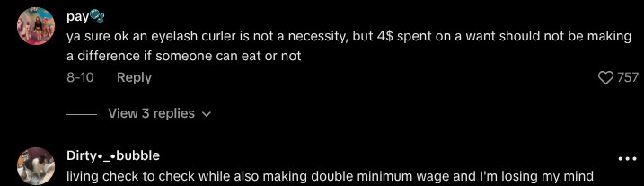 minimum wage cant afford life