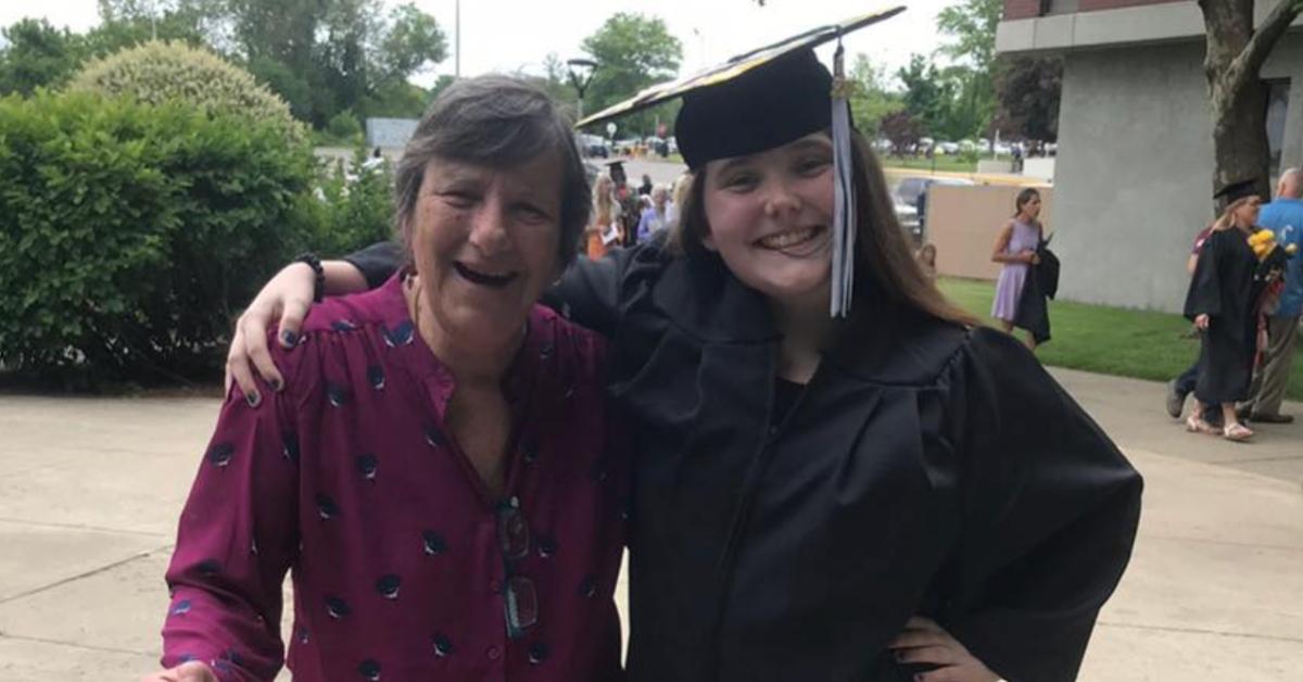 Sandra Birchmore on her high school graduation day in 2015