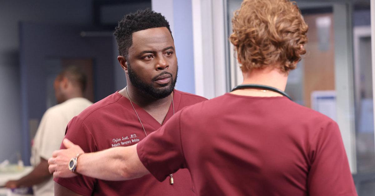 Guy Lockard as Dr. Dylan Scott in 'Chicago Med'