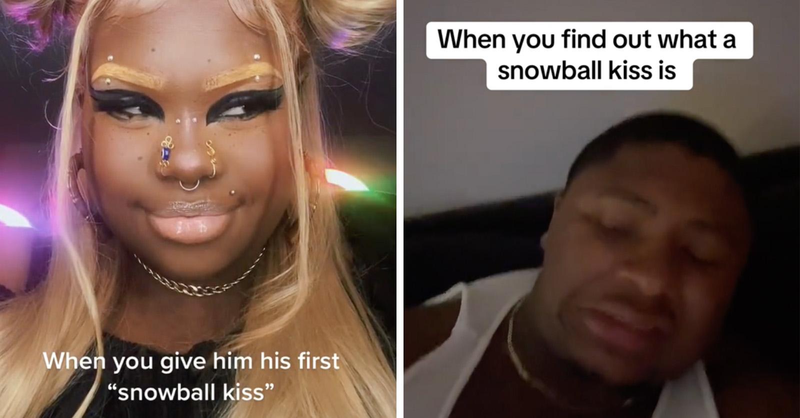 What Is the "Snowball Kiss" That TikTok Keeps Talking About?