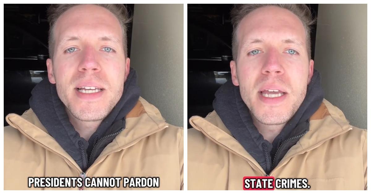 TikToker @realtalkus discusses presidential pardon powers for state crimes