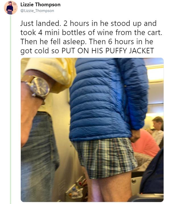 no pants flight