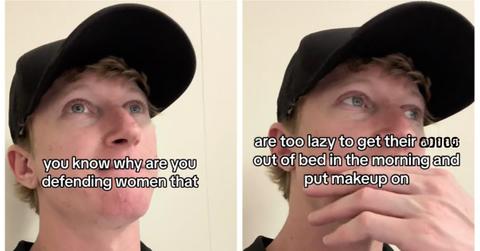 Man rants about women doing makeup in car TikTok