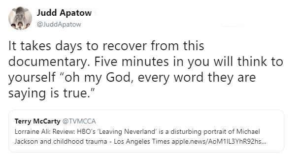 leaving neverland tweet