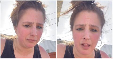 (l-r): Deanna Rancillo explaining how she became a leg amputee