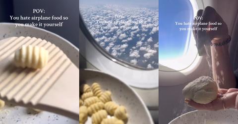 “Pack a Sandwich” - Influencer Chef Makes Pasta on Airplane