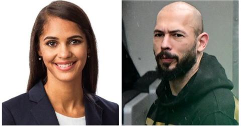 (L-R) Janine Webb (nee Tate); Andrew Tate