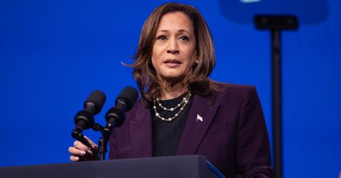 ice President Kamala Harris speaks at the American Federation of Teachers' 88th National Convention on July 25, 2024, in Houston, Texas