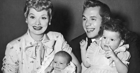 Lucille Ball, Desi Arnaz and children.