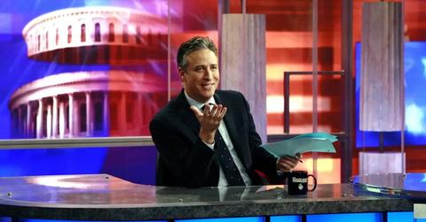 Jon Stewart on 'The Daily Show' set