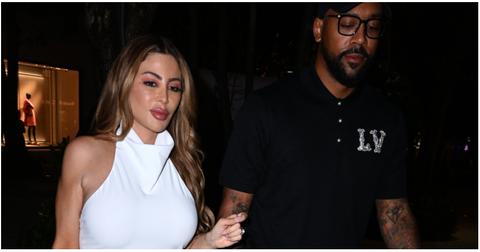(l-r): Larsa Pippen and Marcus Jordan