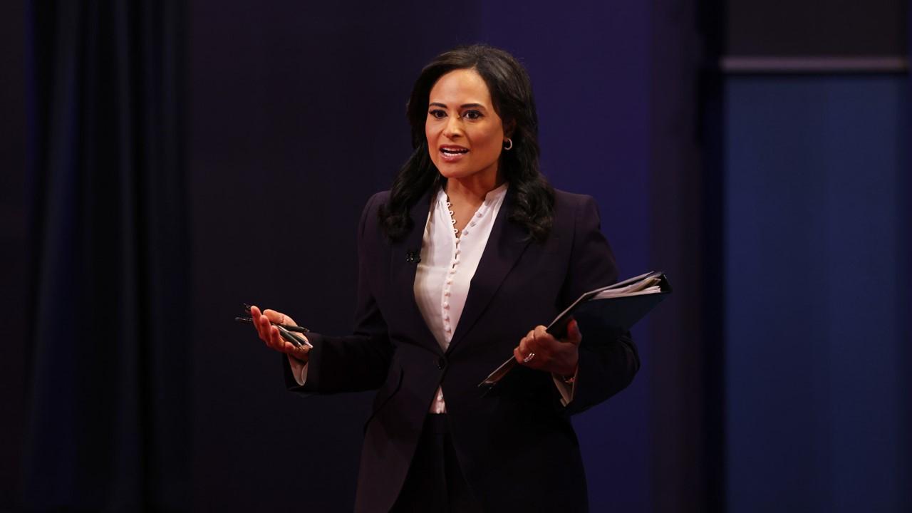 Kristen Welker lors du débat final entre Donald Trump et le candidat démocrate à la présidentielle Joe Biden le 22 octobre 2020.