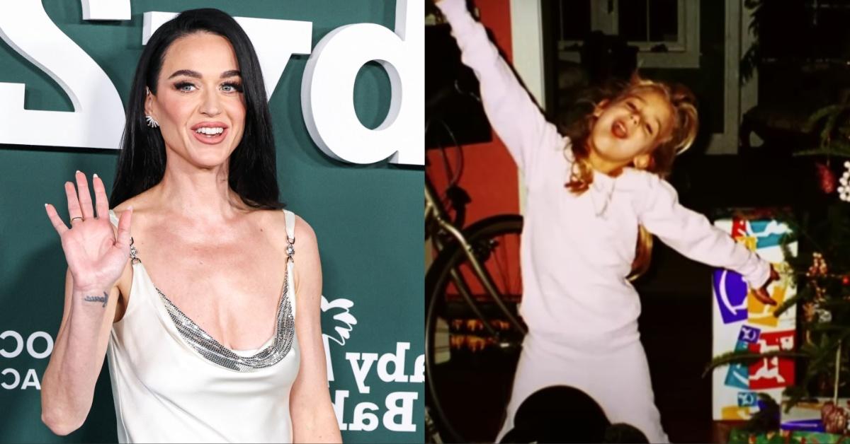 Side by side of JonBenét Ramsey and Katy Perry