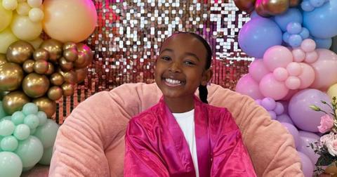 LeBron James's daughter Zhuri poses for her birthday.