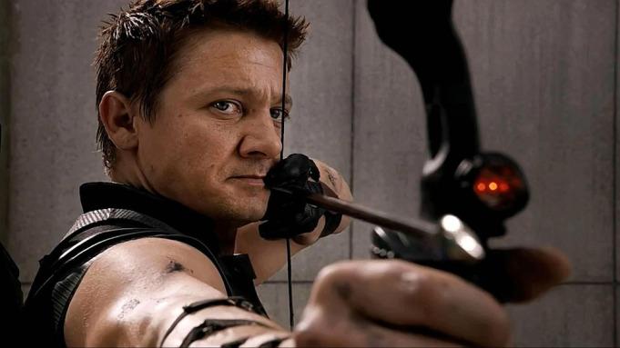 Hawkeye shooting an arrow