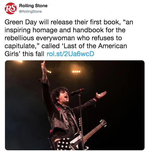 green day rebellious women tweet