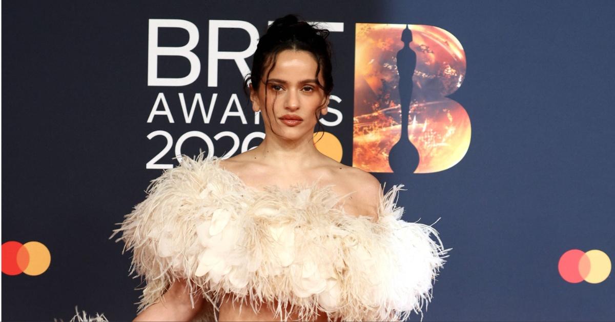 Rosalía at the 2026 Brit Awards. 