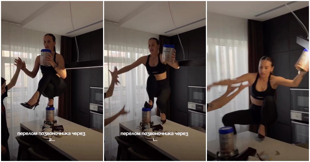 Influencer breaks spine while attempting the Nicki Minaj pose challenge.