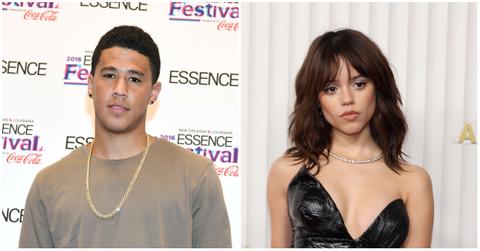 Devin Booker and Jenna Ortega