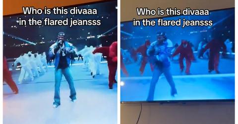 Kendrick Lamar at the Super Bowl halftime show