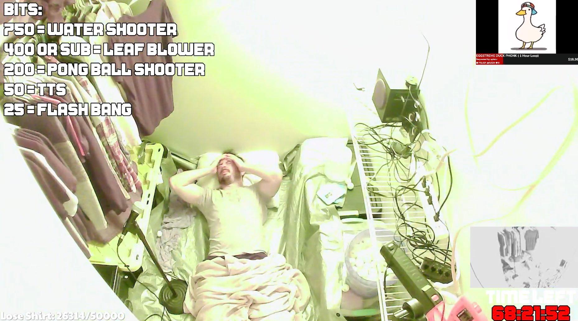 Streamer Locks In Twitch Streamer Attempts Dark Closet Challenge and Fails