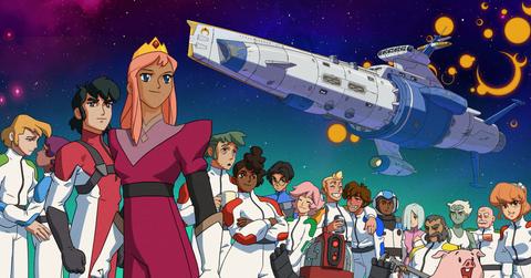 'Jumplight Odyssey' promo art of Euphoria and her crewmates.