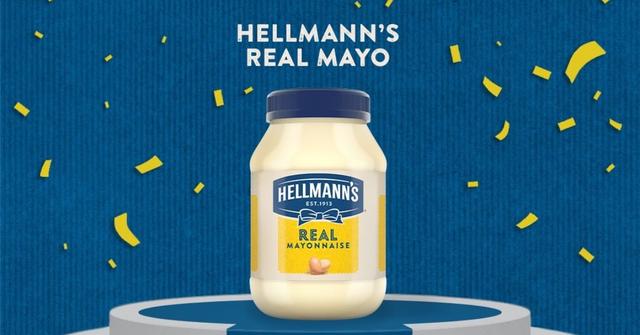 A jar of Hellmann's mayonnaise
