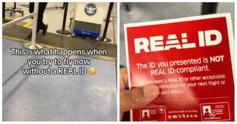 TikTok user tries to fly without Real ID
