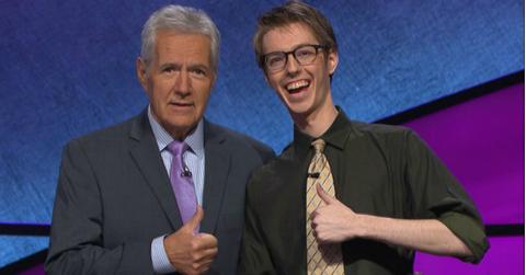 Ryan Fenster and Alex Trebek