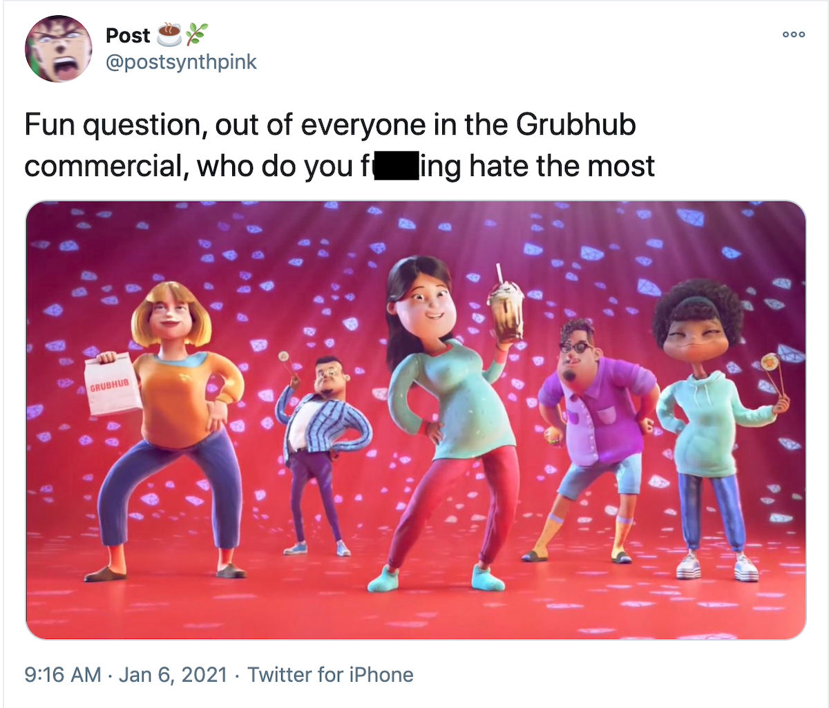 grub hub commercial