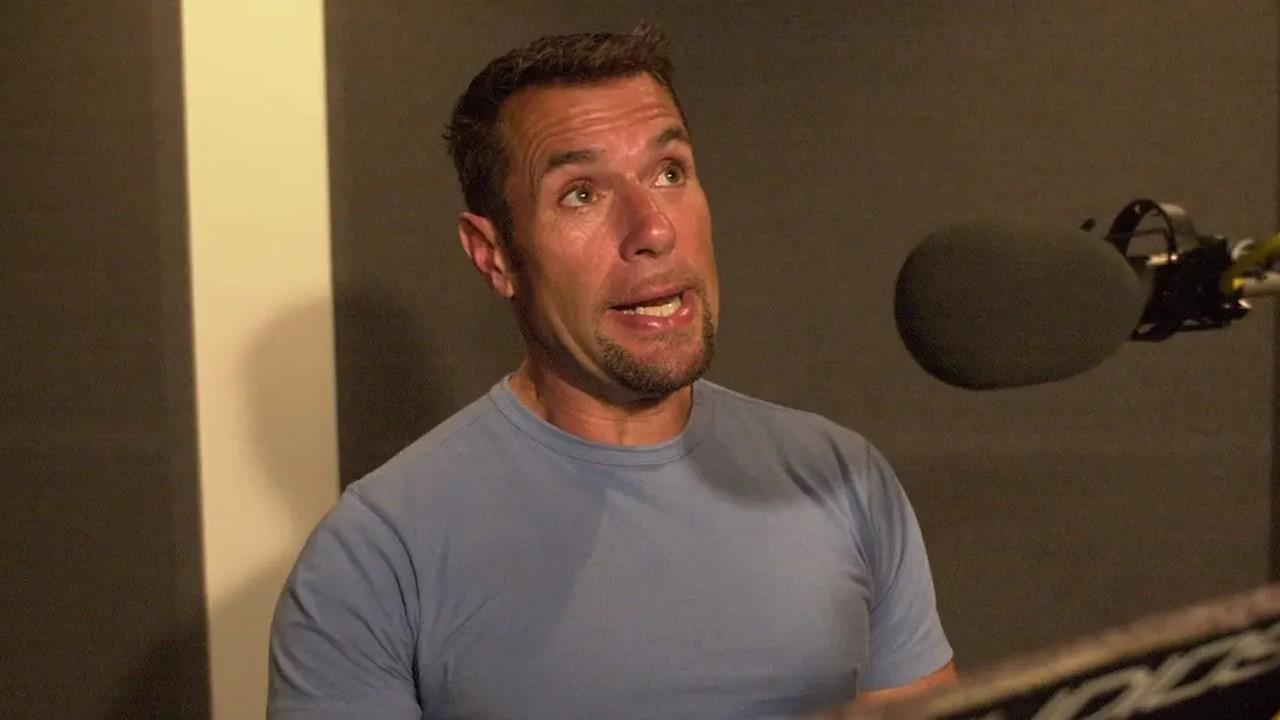 Jim J. Bullock speaking into a microphone for Queer Duck, which is a new animated series on ICEBOX.com