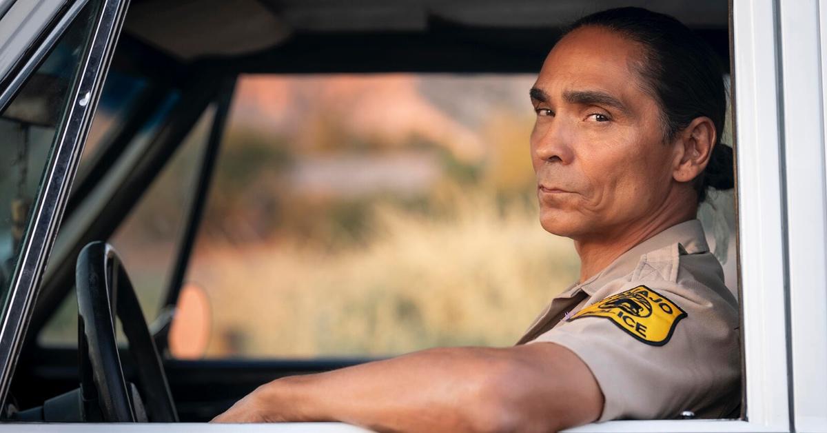 Zahn McClarnon as Joe Leaphorn in 'Dark Winds.'