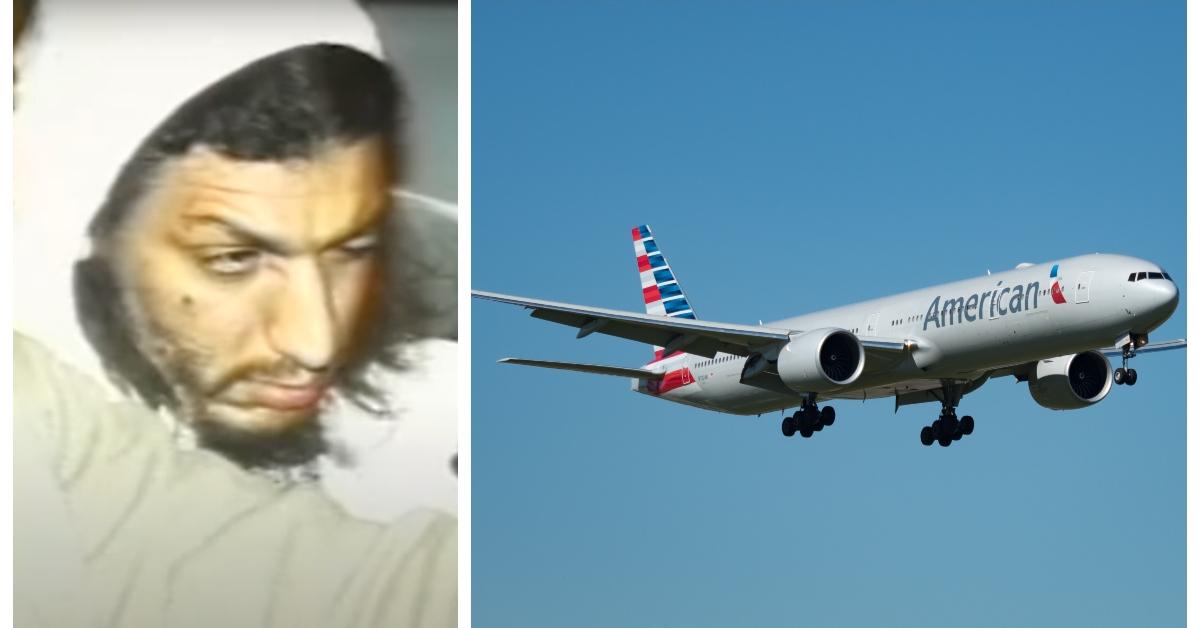 (L-R): Shoe Bomber Richard Reid; An American Airlines plane