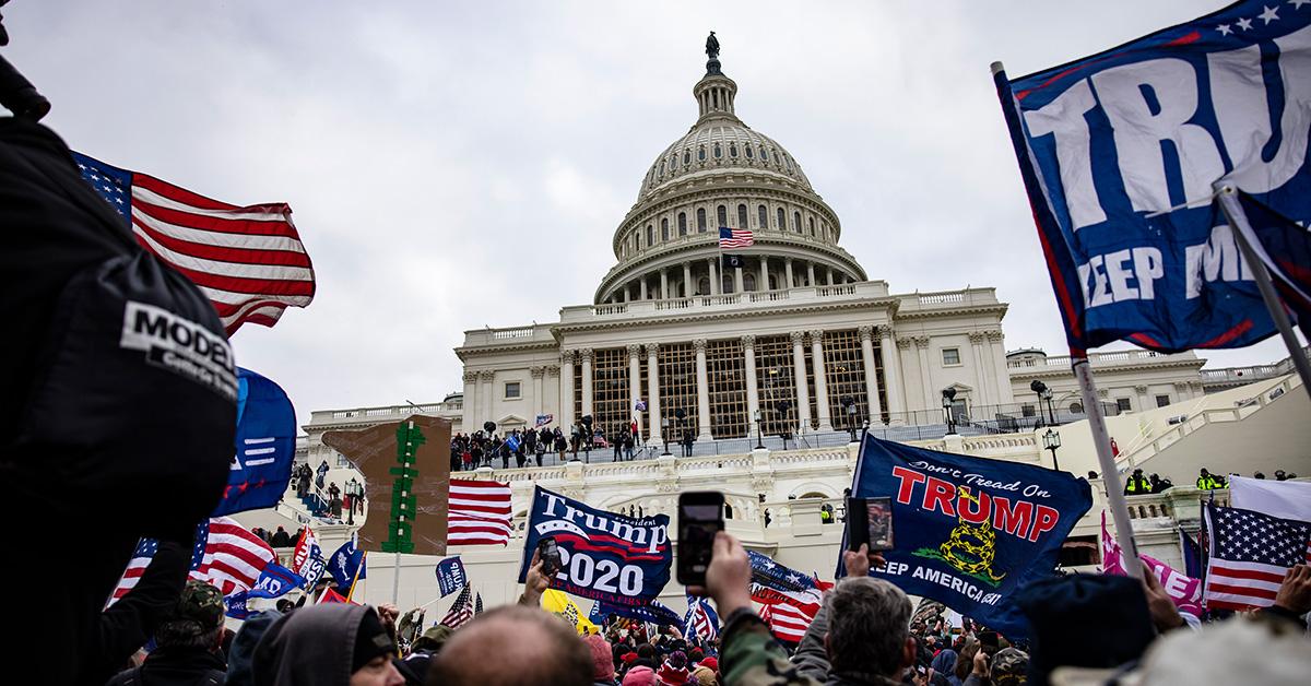 The U.S. Capitol during the Jan. 6 insurrection. 