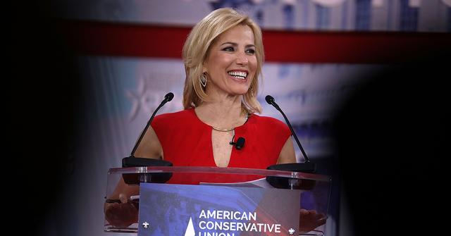 Laura Ingraham speaking at the 2018 CPAC.