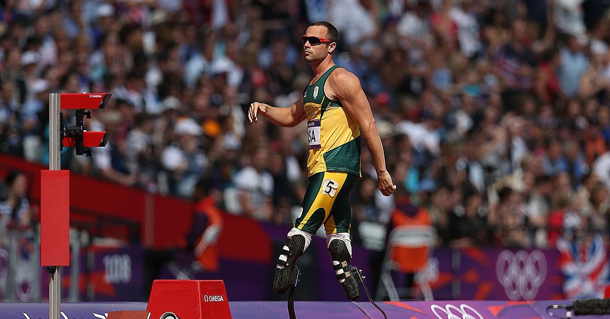 Oscar Pistorius competing in the 2012 Summer Olympics