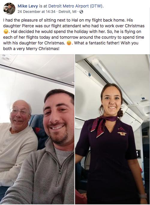 dad daughter flight attendant