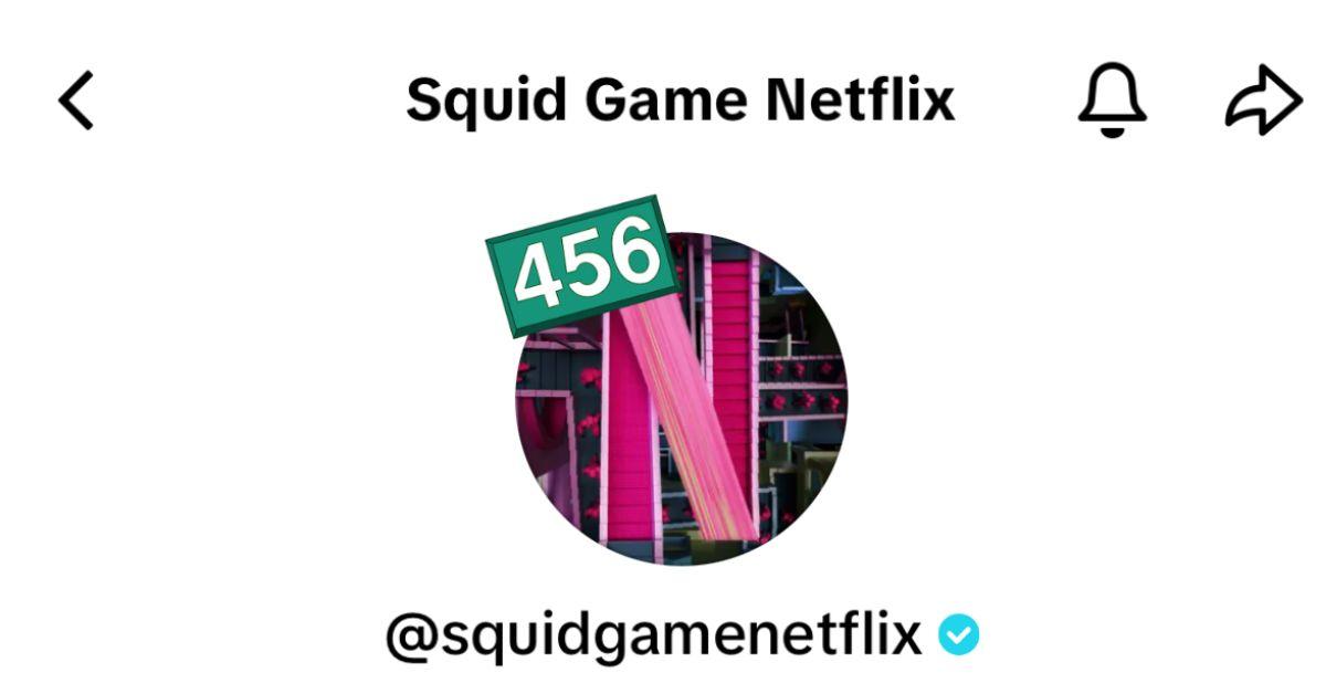 The Squid Game Netflix account's profile picture. 