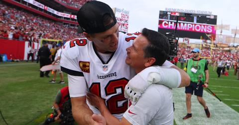 Tom Brady and Alex Guerrero in 2023