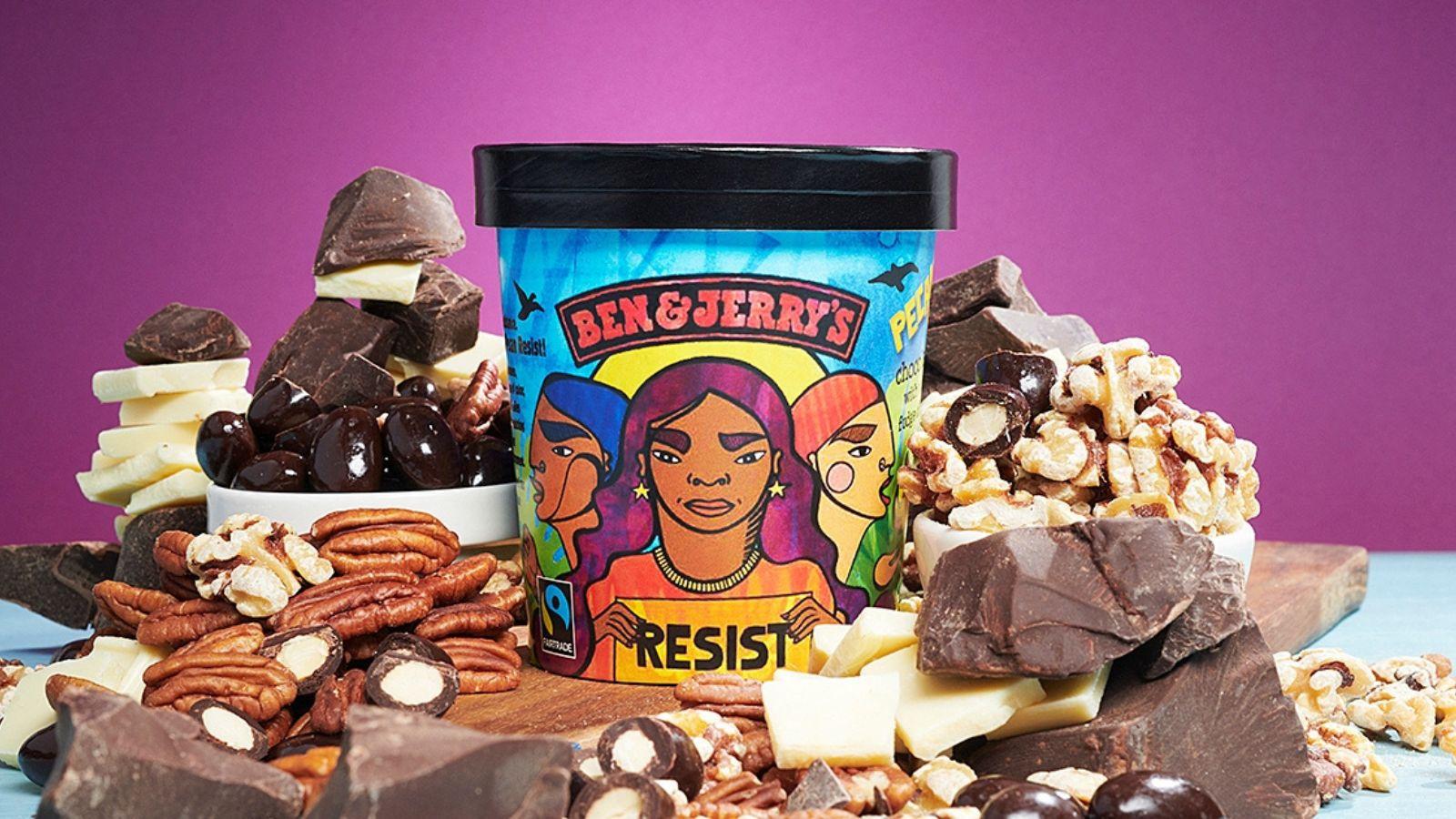 Ben & Jerry's Resist flavor in 2018. 