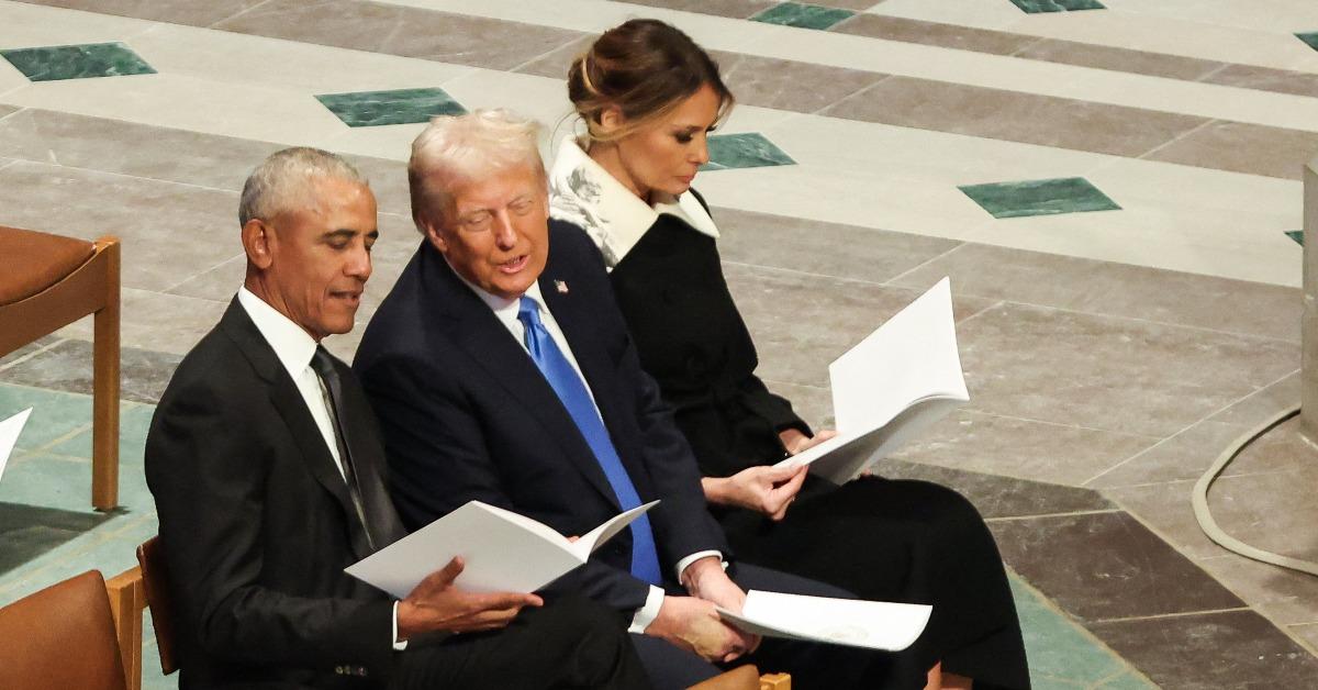 President Barack Obama, Donald Trump, First Lady Melania Trump