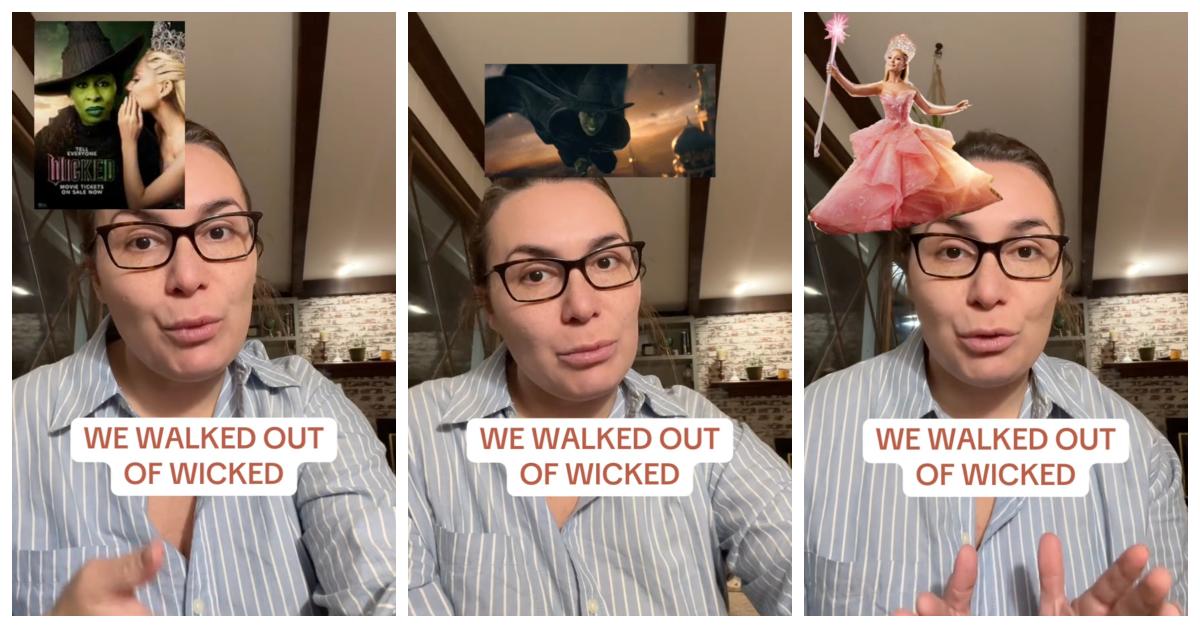 TikToker @sammyopamp posted a satirical video pretending she had no idea Wicked was full of witchcraft.