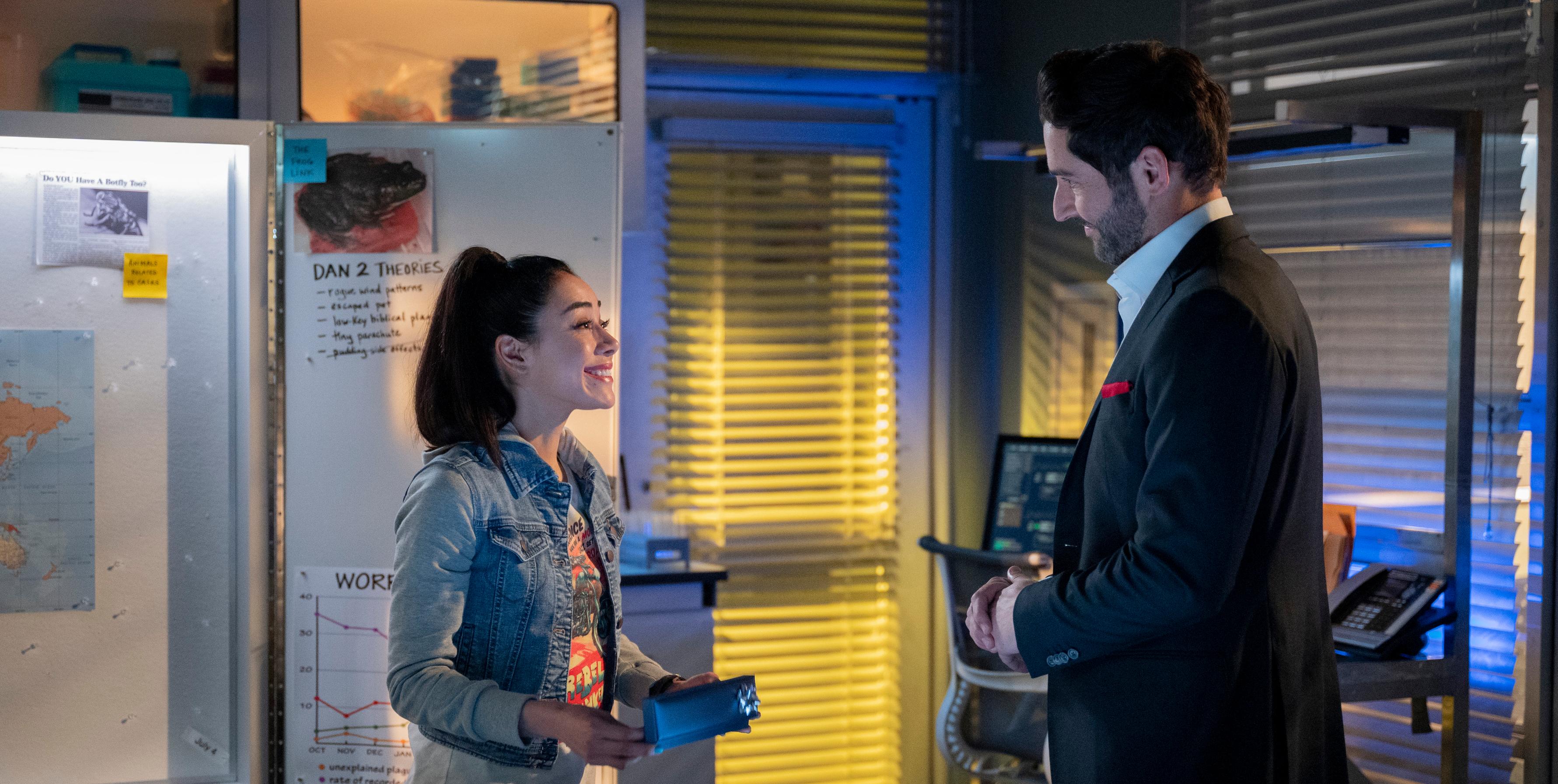 Ella and Lucifer in 'Lucifer'