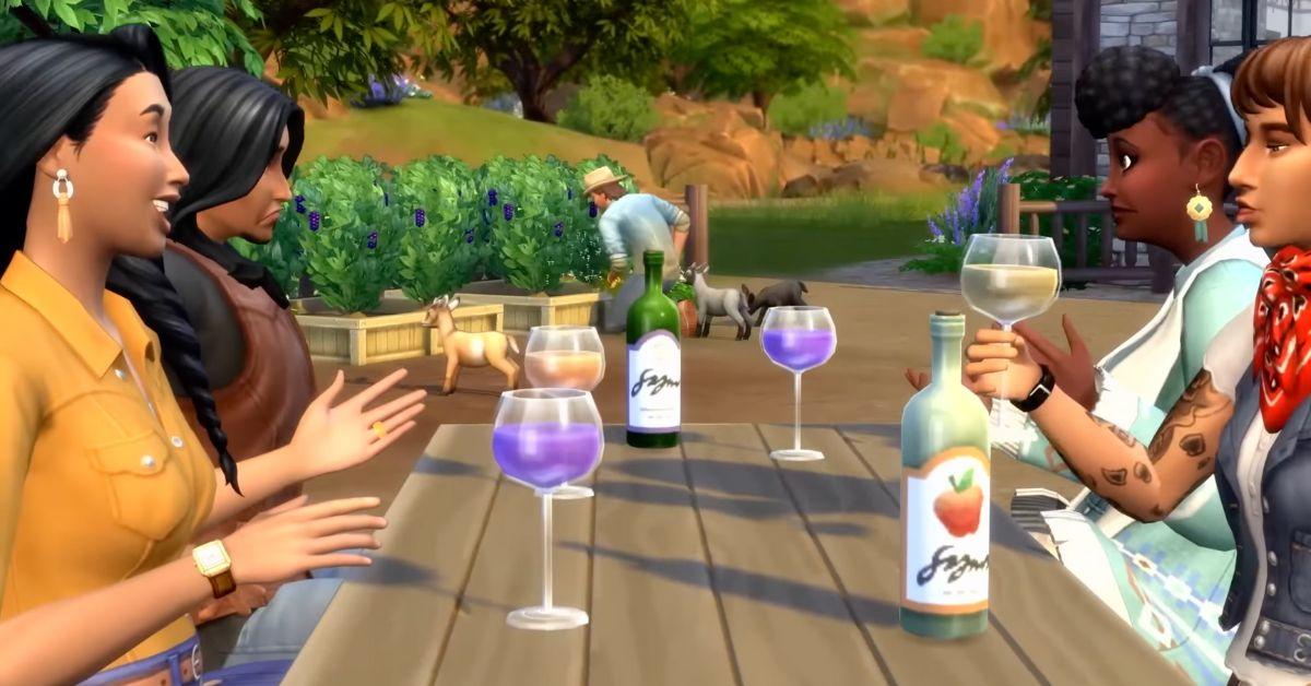 sims drinking nectar horse ranch